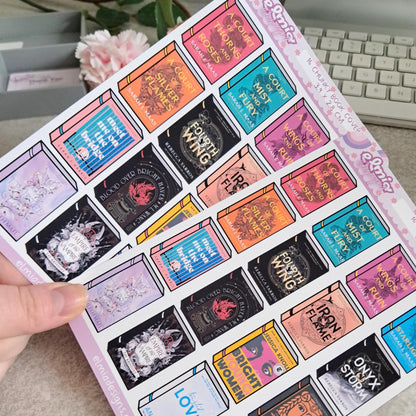 Printed Custom Book Cover Stickers | Reading Journal | Bullet Journal | Planning | Reading Gifts | Booktok | tracker | Books Ebook Audiobook