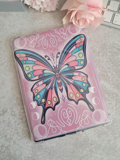 Printed Kindle Case Insert | Reader Gifts | Bookish | Sticker | Booktok | fantasy | Romance | Romantasy | Butterfly moth Colourful | Skin