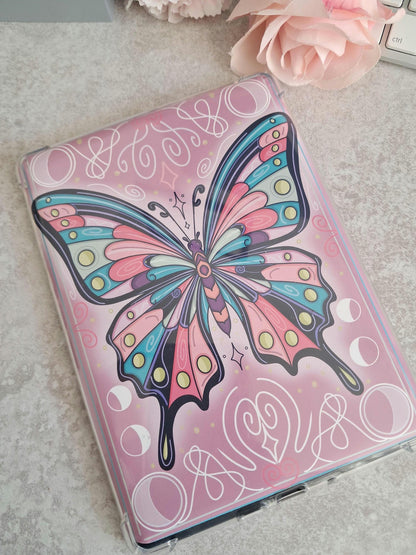 Printed Kindle Case Insert | Reader Gifts | Bookish | Sticker | Booktok | fantasy | Romance | Romantasy | Butterfly moth Colourful | Skin