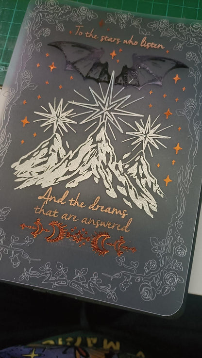 Foiled Kindle Case Insert | Reader Gifts | Bookish | Velaris | Decor | Kindle Stickers | Booktok | Rhysand | Faerie | Fae | fantasy | ACOTAR