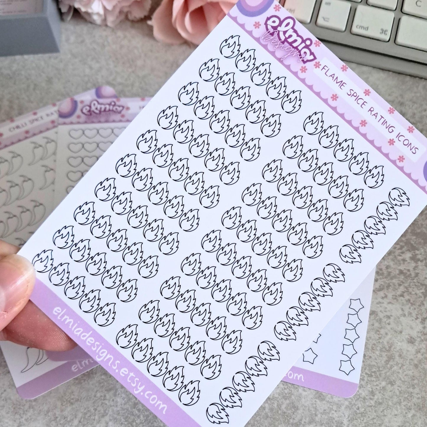 Book or reading journal rating stickers | star rating | smut or spice | emotion | romance | review | planner stickers | vinyl sticker