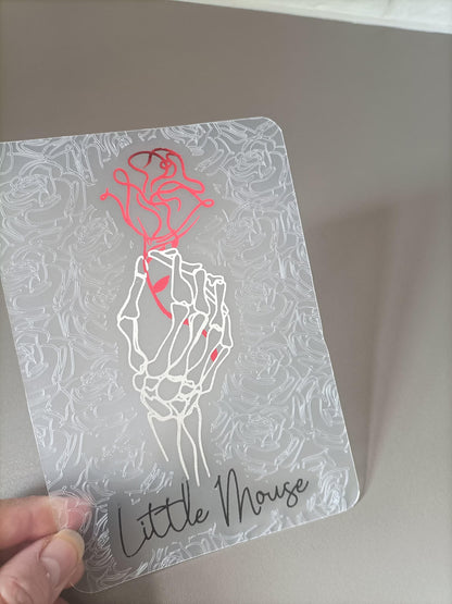 Haunting Foiled Kindle Case Insert Skin | Reader Gifts | Bookish | roses | Decor | Kindle Stickers | Booktok | skull  | Halloween dark