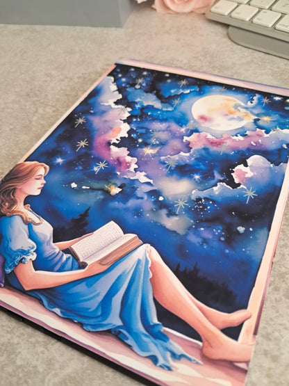 Foiled Kindle Case Insert Skin | Reader Gifts | Bookish | Night Sky | Decor | Kindle Stickers | Booktok | Dream | Dreaming Starfall Stars