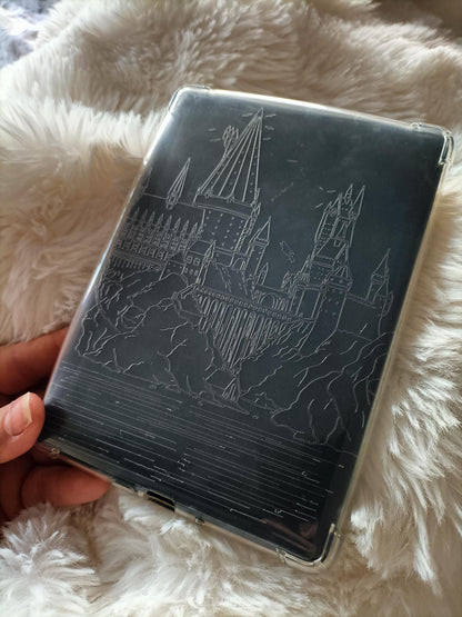 Engraved Kindle Case Insert | Reader Gifts | Bookish | night | Decor | Kindle Stickers | Booktok | romantasy | fantasy castle magic school