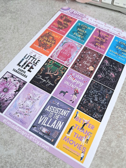Printed Custom Book Cover Stickers | Reading Journal | Bullet Journal | Planning | Reading Gifts | Booktok | tracker | Books