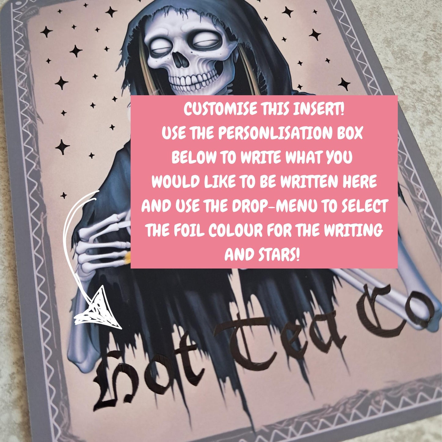 Foiled custom Kindle Case Insert | Reader Gifts | Bookish | acotar | Decor | Sticker | Booktok | romantasy | suriel | fantasy | hot tea Co