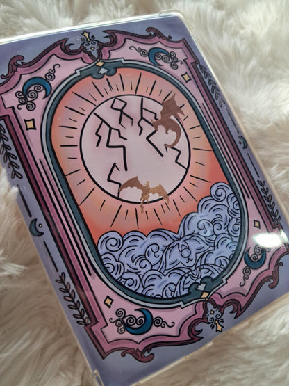 Foiled Kindle Case Insert | Reader Gifts | Bookish | Sticker | Booktok | dragons | fantasy | Romance | Romantasy storm | fourth wing ACOTAR