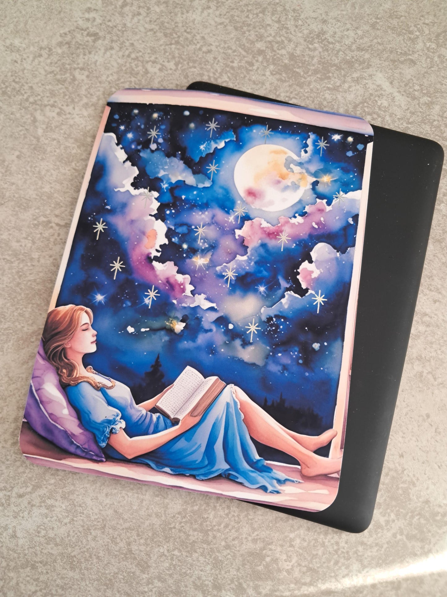 Foiled Kindle Case Insert Skin | Reader Gifts | Bookish | Night Sky | Decor | Kindle Stickers | Booktok | Dream | Dreaming Starfall Stars