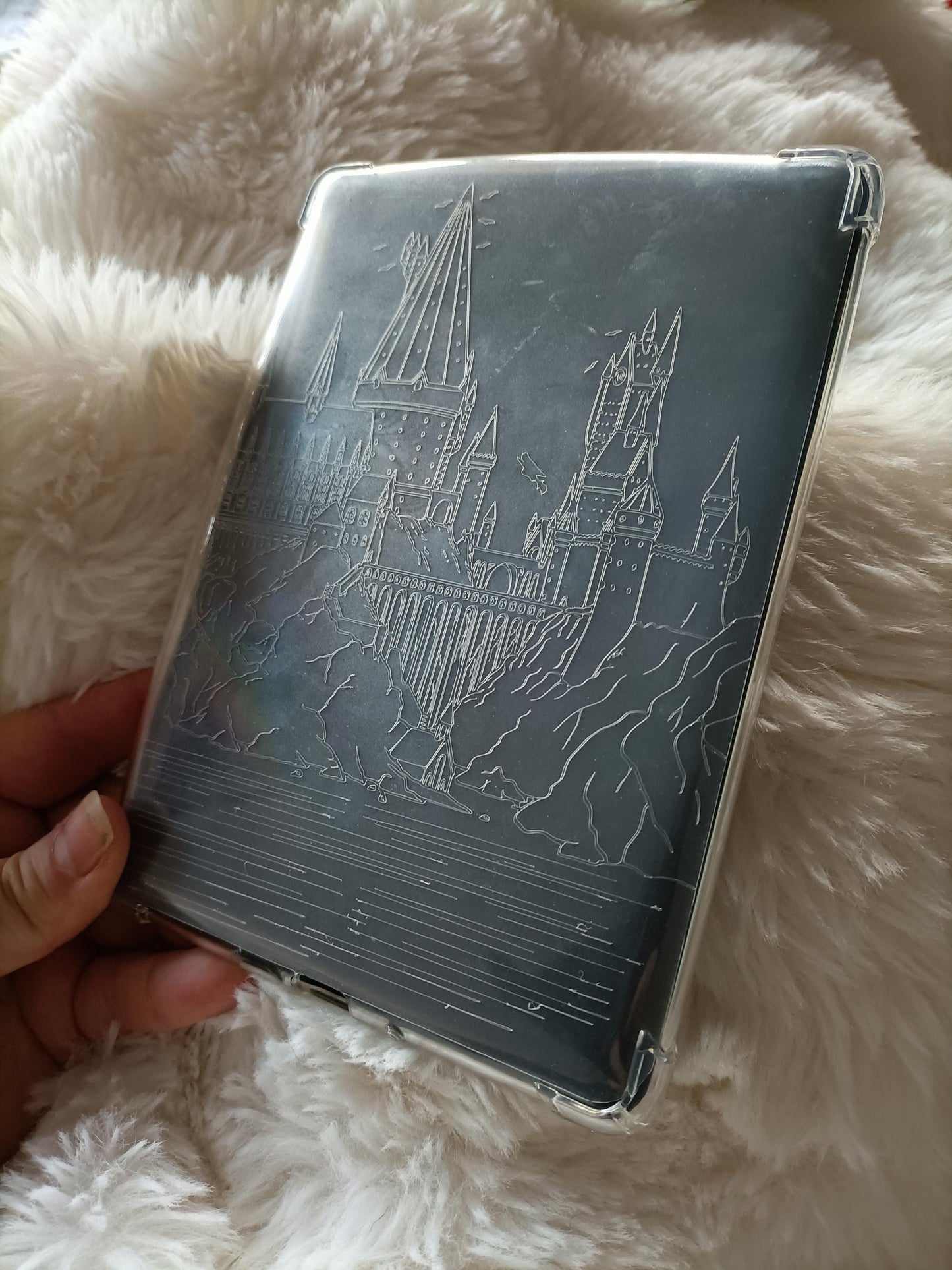 Engraved Kindle Case Insert | Reader Gifts | Bookish | night | Decor | Kindle Stickers | Booktok | romantasy | fantasy castle magic school