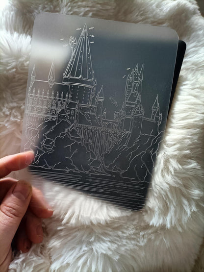 Engraved Kindle Case Insert | Reader Gifts | Bookish | night | Decor | Kindle Stickers | Booktok | romantasy | fantasy castle magic school