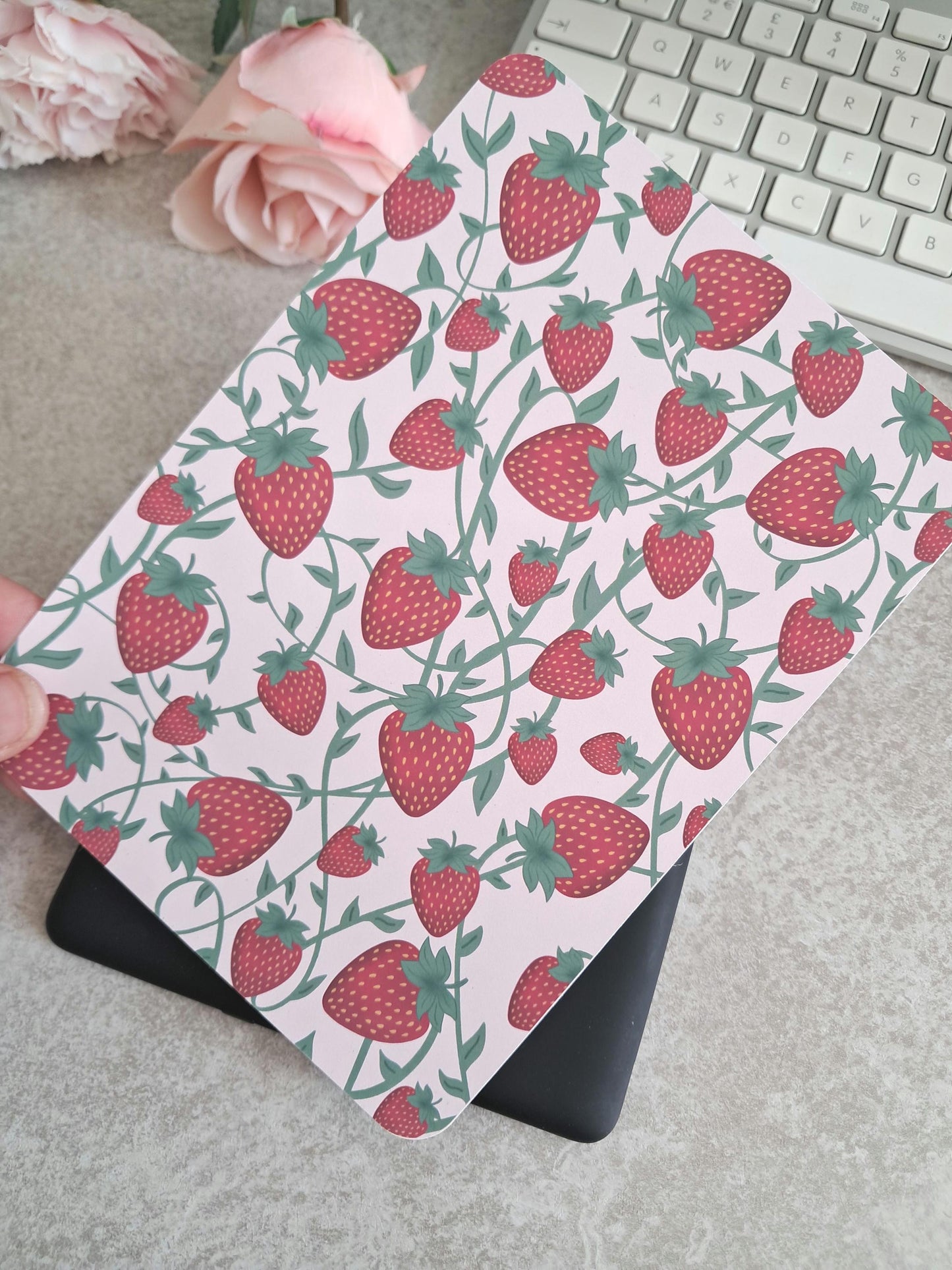 PRINTED Kindle Case Insert | Reader Gifts | Bookish | Sticker | Booktok | summer | romantic | Romance | Romantasy | Colourful |strawberry