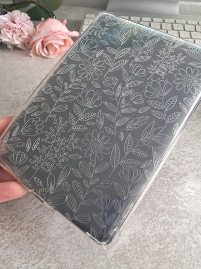 Engraved Kindle Case Insert Flowers | Reader Gifts | Bookish | roses | Decor | Kindle Stickers | Booktok | roses | floral design | Romance