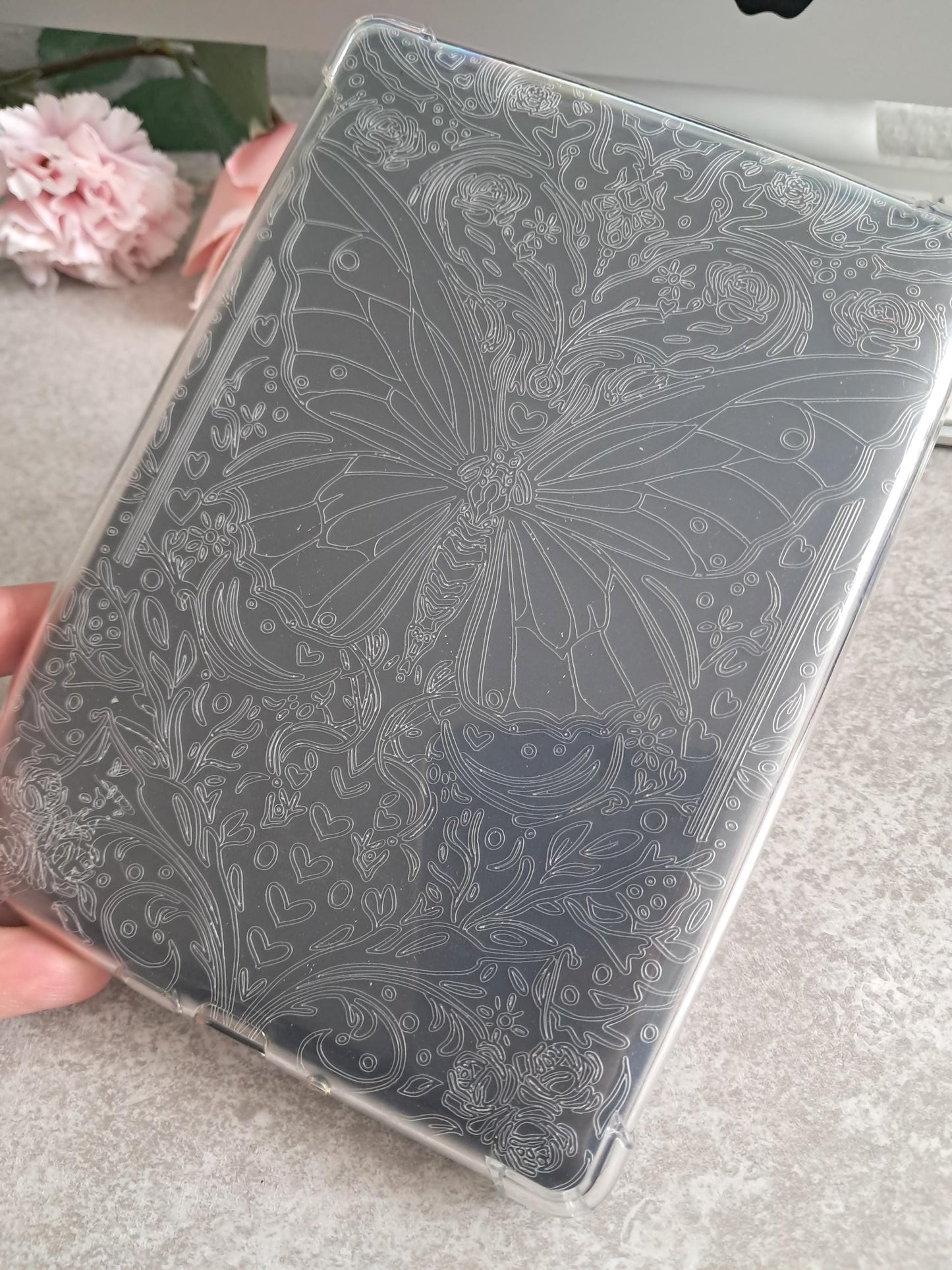 Engraved Kindle Case Insert | Reader Gift | Bookish Decor | Stickers | Booktok | floral | fantasy | butterfly | girly | romance | romantasy