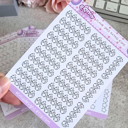 29 Book or reading journal rating stickers | 5 star rating | smut or spice | emotion | romance | review | planner stickers | vinyl sticker