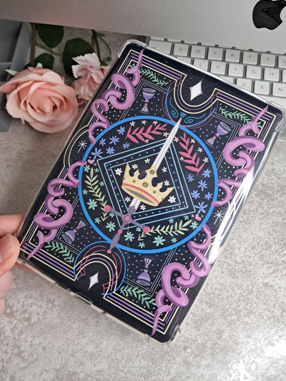 PRINTED Kindle Case Insert | Reader Gifts | Bookish | Sticker | Booktok | crown | fantasy | Romance | Romantasy | swor | Colourful | Skin