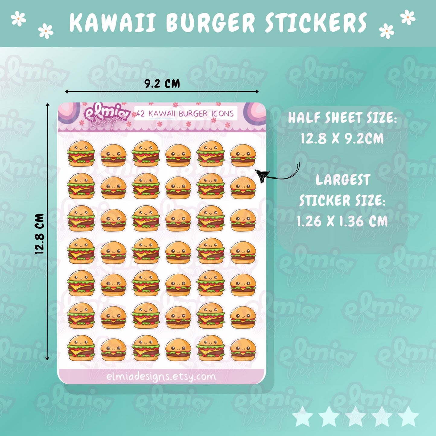 PRINTED Burger Meal Fast Food Planner Stickers Cheat Day Treat Date Night Big Mac Cheeseburger Kawaii Sticker Journal Stickers vinyl sticker