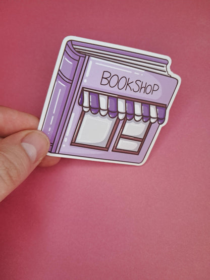 Cute book shop  reader library Reading Sticker Die cut Decal planner vinyl sticker | Kindle | Laptop | Book | Water Bottle | Bookish | Phone