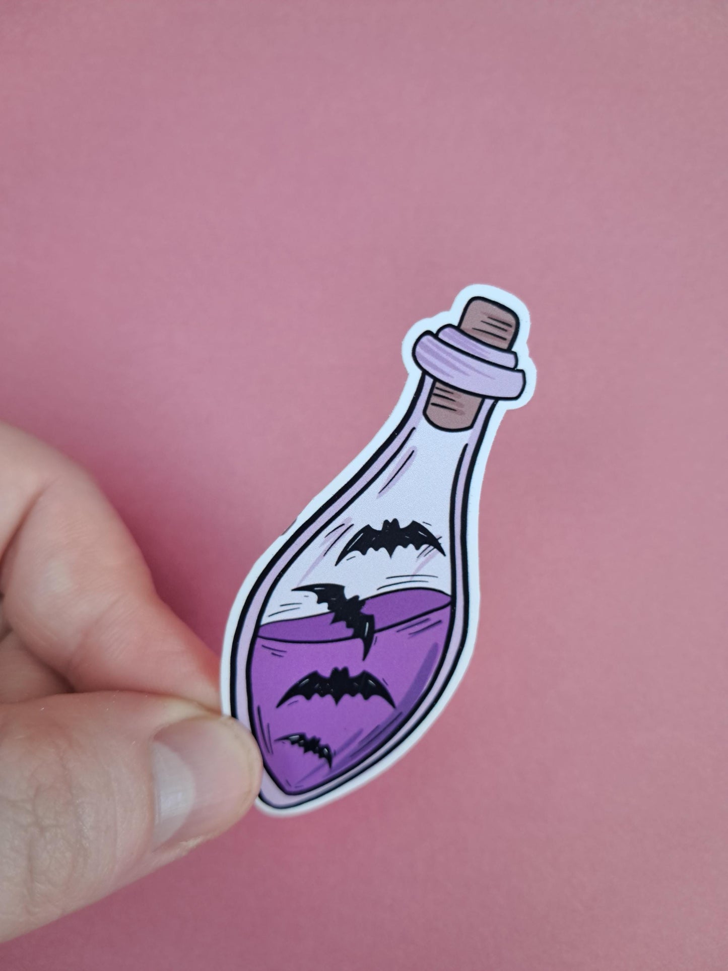 Magical potion fantasy bat boys vampire reader Sticker Die cut Decal planner vinyl sticker | Kindle | Laptop Book | Water Bottle  Bookish