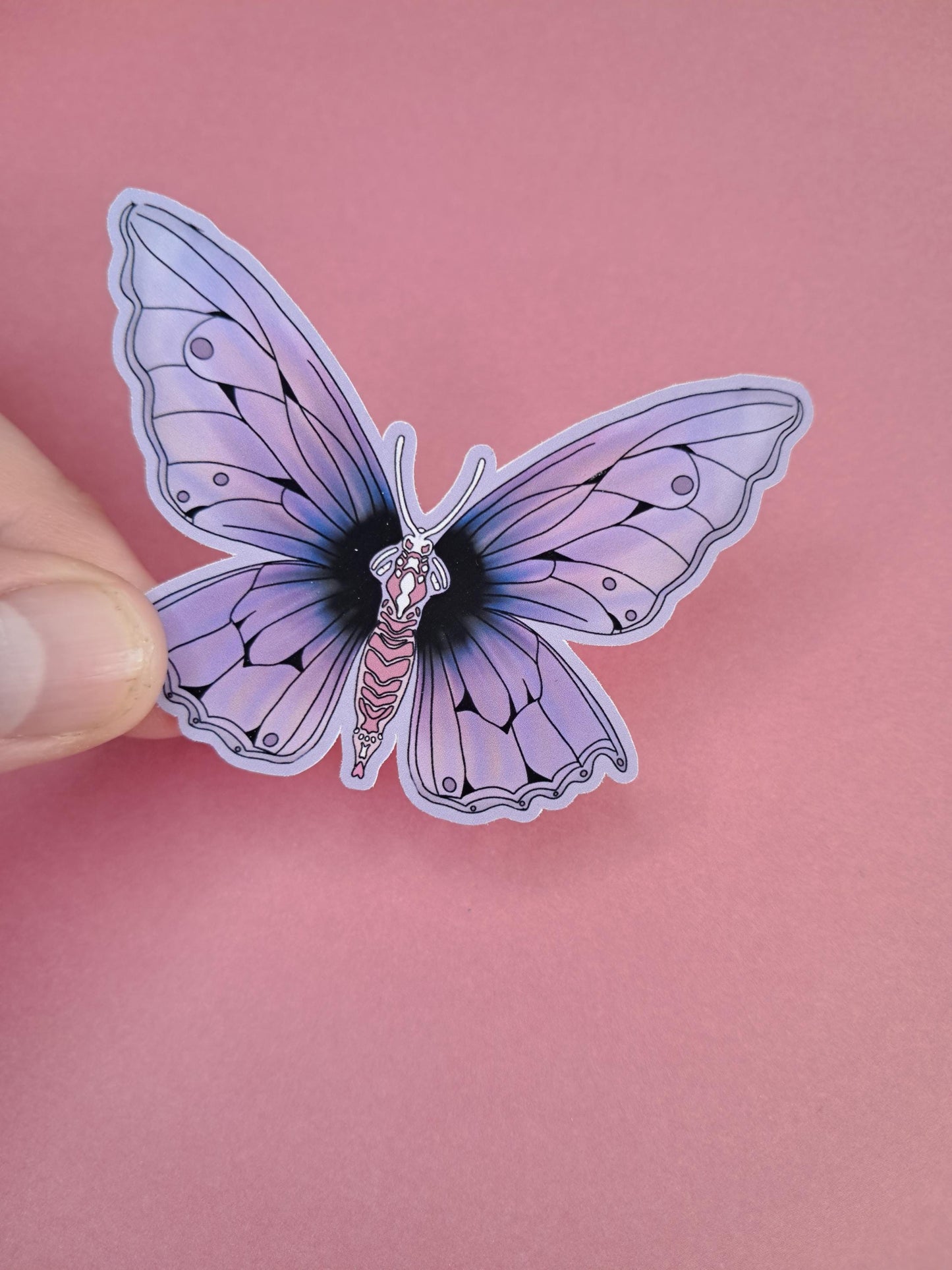 Cute pretty butterfly girly Reading Sticker Die cut Decal planner vinyl sticker | Kindle | Laptop | Book | Water Bottle | Bookish | Phone
