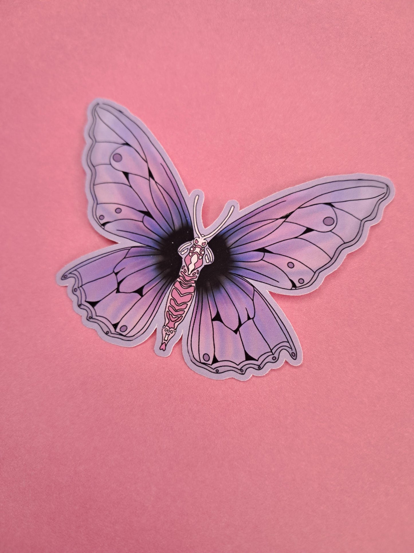 Cute pretty butterfly girly Reading Sticker Die cut Decal planner vinyl sticker | Kindle | Laptop | Book | Water Bottle | Bookish | Phone