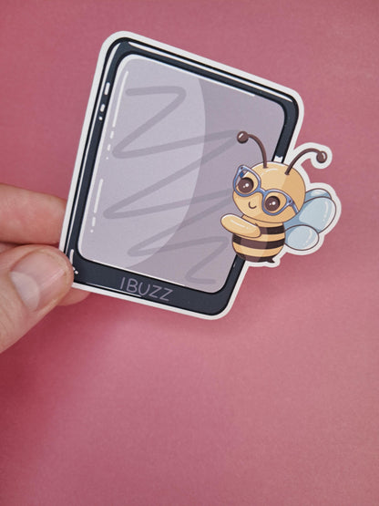 Cute kawaii bee beatrix ipad kobo reader Sticker Die cut Decal planner vinyl sticker | Kindle | Laptop Book | Water Bottle  Bookish
