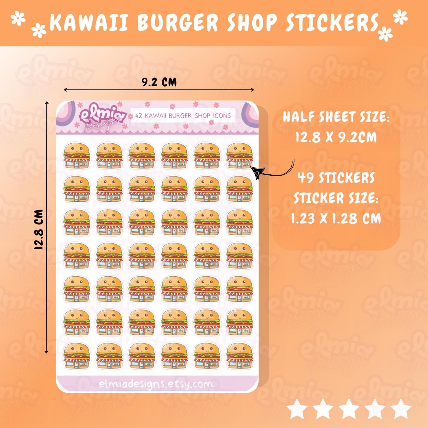 PRINTED Burger Shop Meal Fast Food Planner Stickers Cheat Day Treat Date Night Big Mac Cheeseburger Kawaii Sticker Journal vinyl sticker