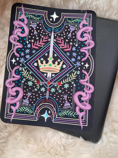 Foiled Kindle Case Insert | Reader Gifts | Bookish | Sticker | Booktok | dragon | fantasy | Romance | Romantasy | enemies Colourful | Skin