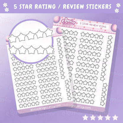 29 Book or reading journal rating stickers | 5 star rating | smut or spice | emotion | romance | review | planner stickers | vinyl sticker
