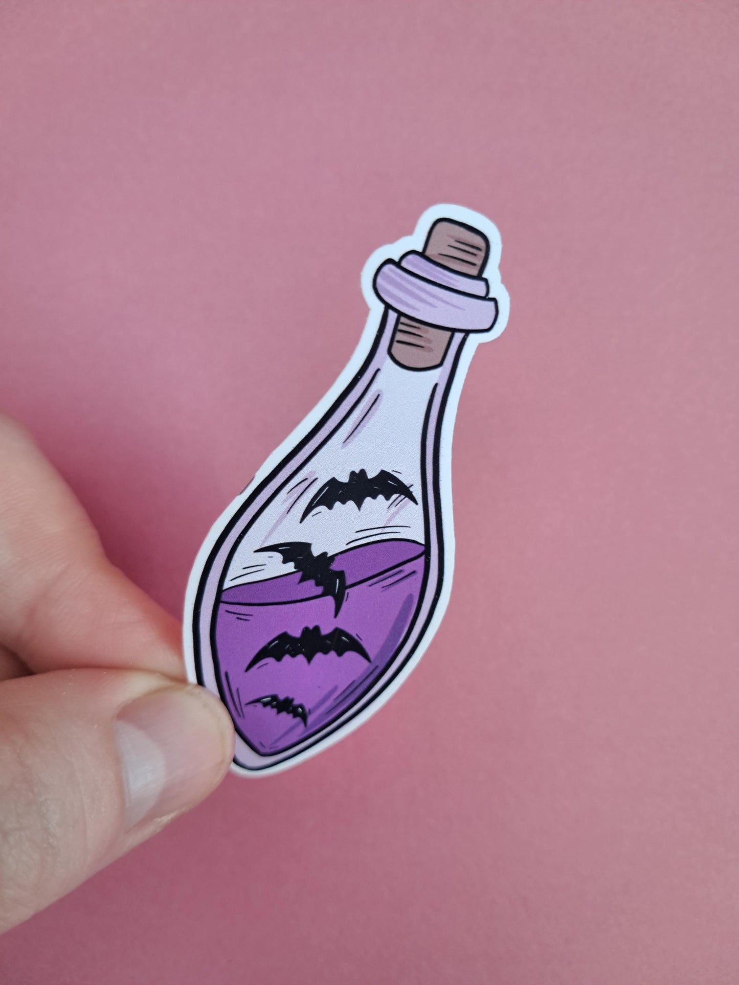 Magical potion fantasy bat boys vampire reader Sticker Die cut Decal planner vinyl sticker | Kindle | Laptop Book | Water Bottle  Bookish