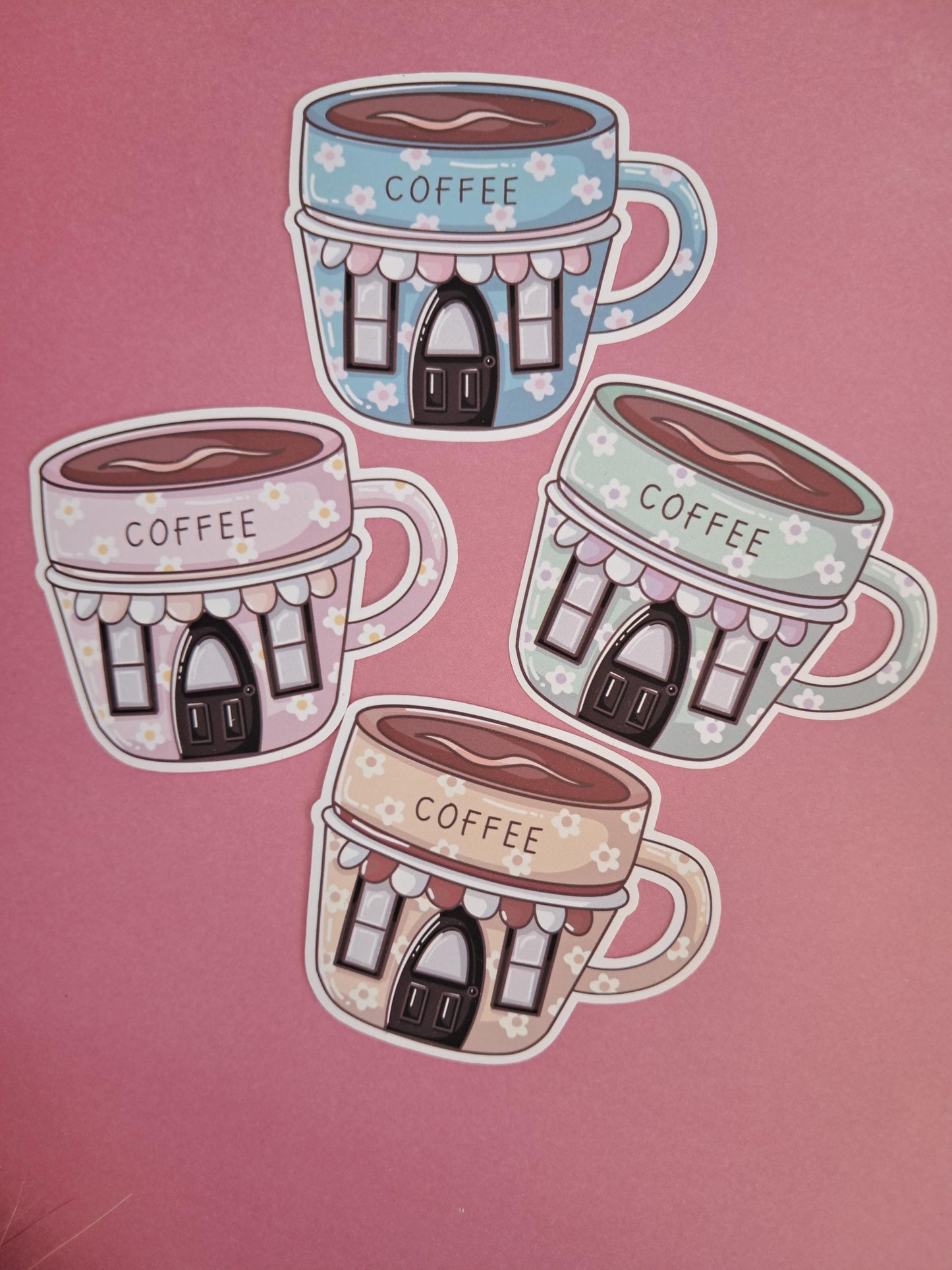 Cute book shop coffee cup reader gift Reading Sticker Die cut Decal planner vinyl sticker | Kindle | Laptop | Book | Water Bottle | Bookish