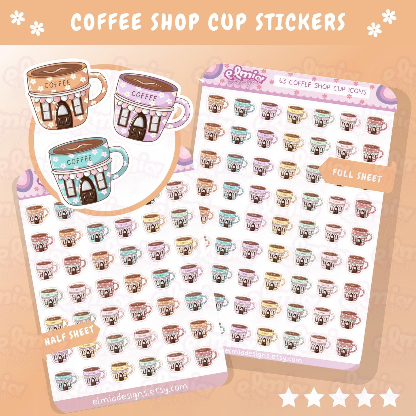 PRINTED Kawaii Cute Bright Suitcase Briefcase Planner Stickers | Holiday | Planning | Journaling | Work  Summer Mini Size Travel Multicolour