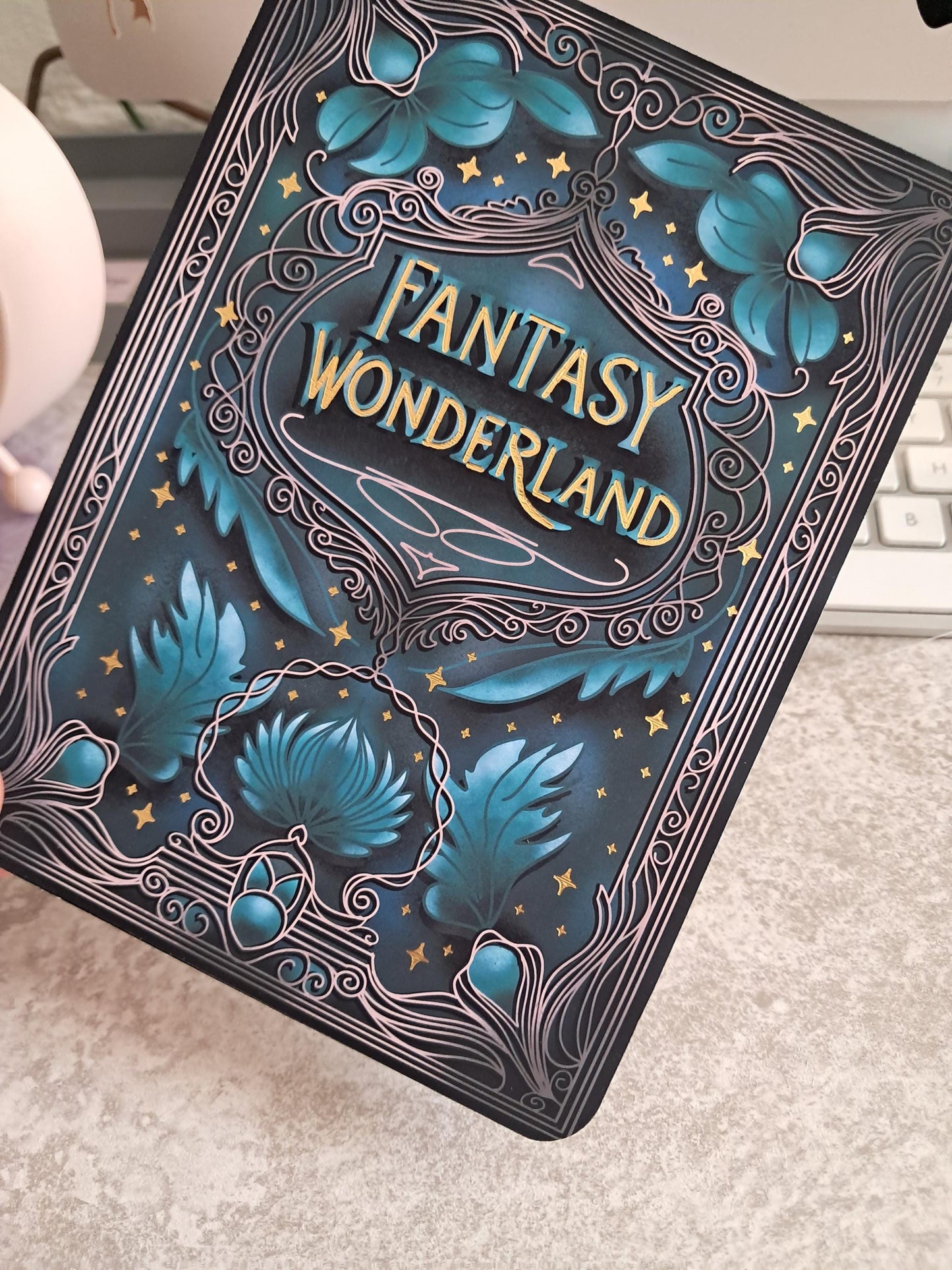 Foiled Kindle Case Insert | Reader Gifts | Bookish | Sticker | Booktok | dragons | fantasy | Romance | Romantasy | fantasy wonderland Skin