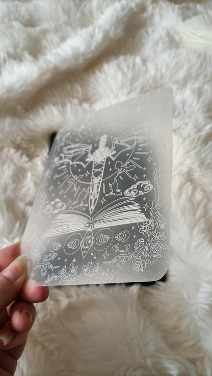 Engraved Kindle Case Insert | Reader Gifts | Bookish | roses | Decor | Kindle Stickers | Booktok | fourth wing | dragons | fantasy | ACOTAR