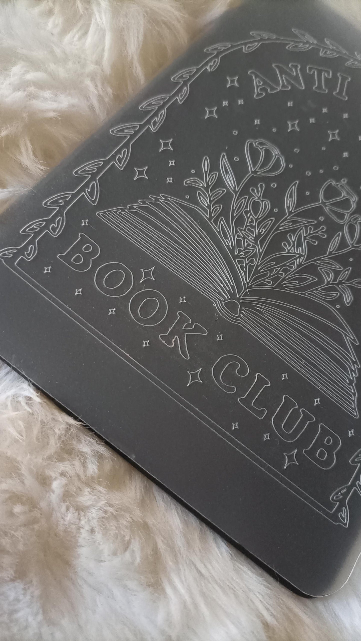 Engraved Kindle Case Insert | Reader Gifts | Bookish | roses | Decor | Kindle Stickers | Booktok | Anti Social Book Club Flowers