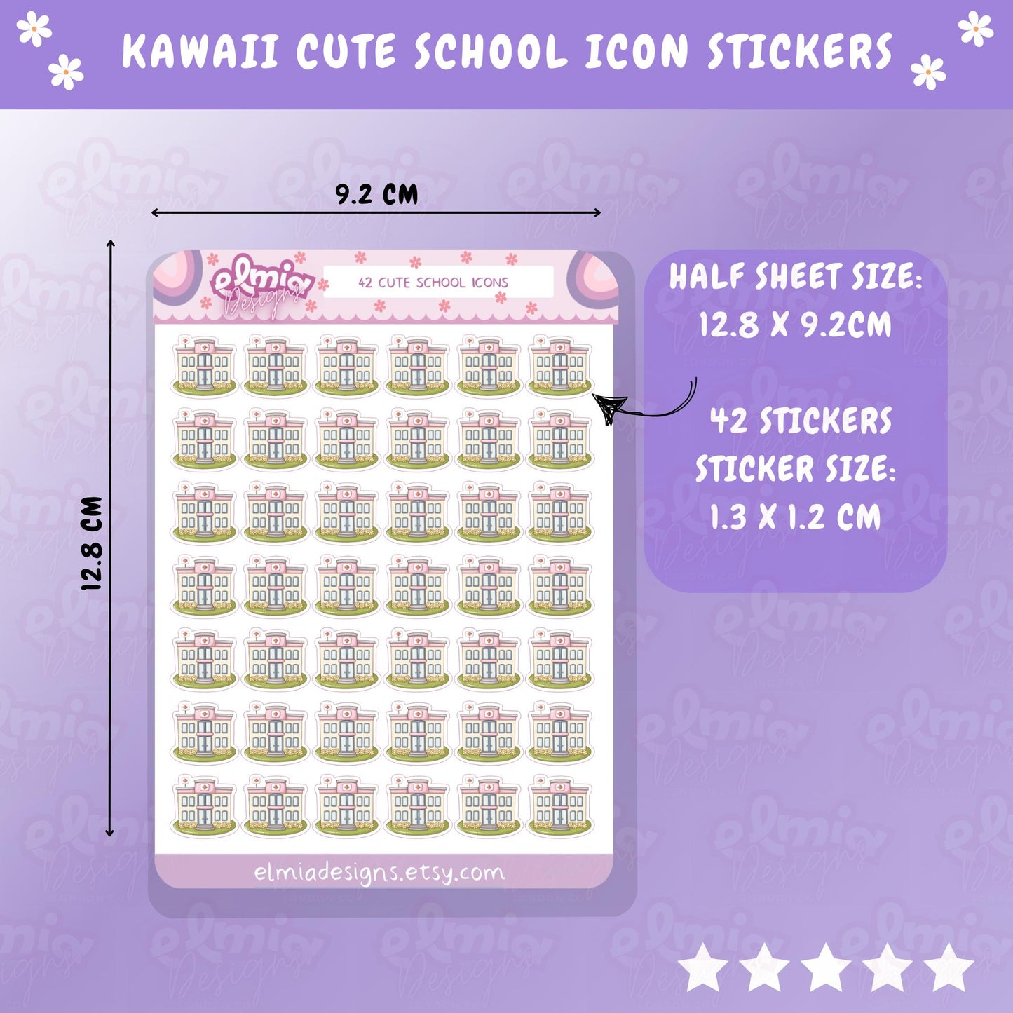 PRINTED Cute Kawaii Hospital Icons | Doctor | Appointment Dates | Tracker Reminder Planner sticker journal | Calendar| Planning Journal BUJO
