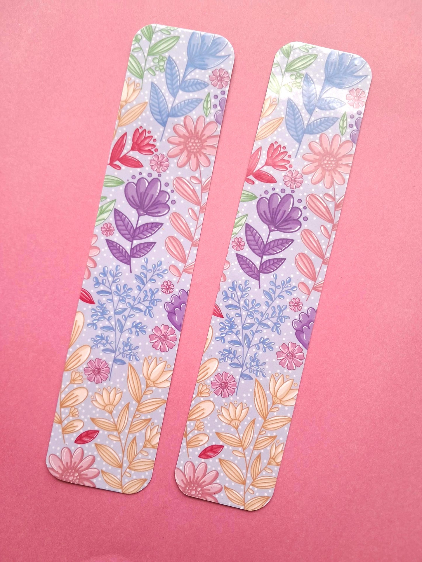 Bookmark | Reader Gifts | Bookish | Sticker | Booktok | Colourful Flowers Floral | Romance Genre Pastel | Page Marker Book Club Bookish Gift